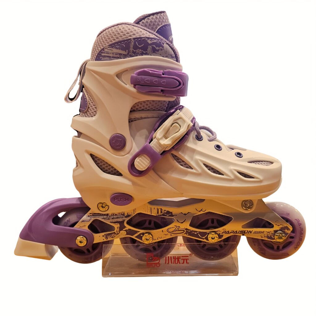 Patines Lineales PAPAISON de Bota Dura Expandible con Broche Profesional